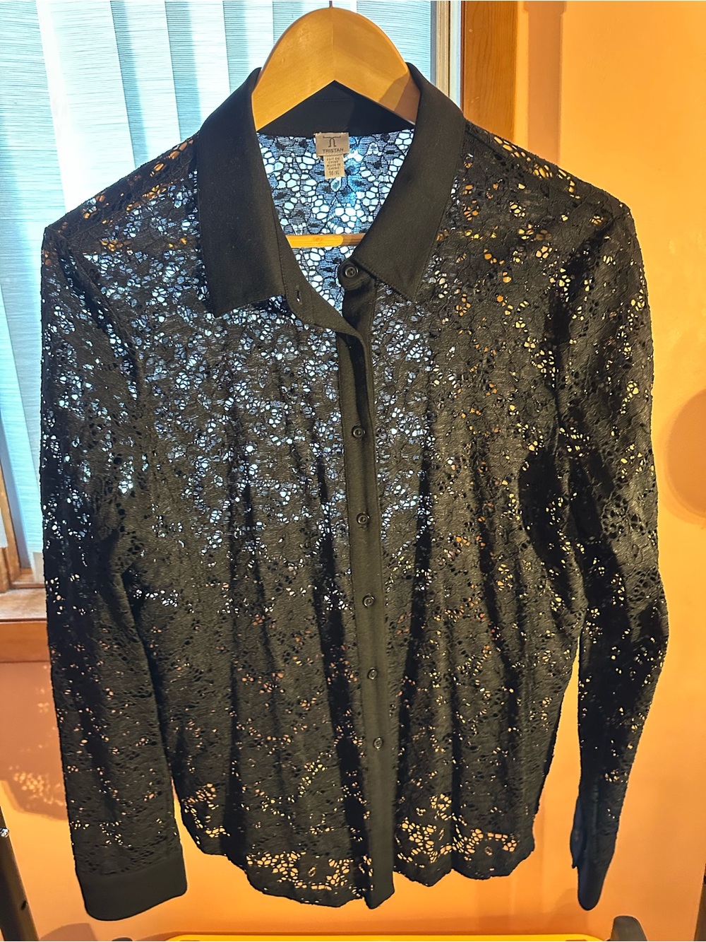 Black Lace Blouse